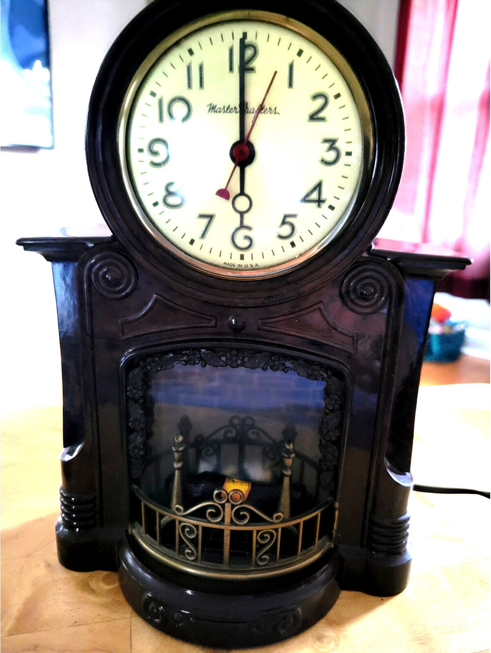 Vintage Master Crafters Bakelite Fireplace Model 272 Lighted Motion Working